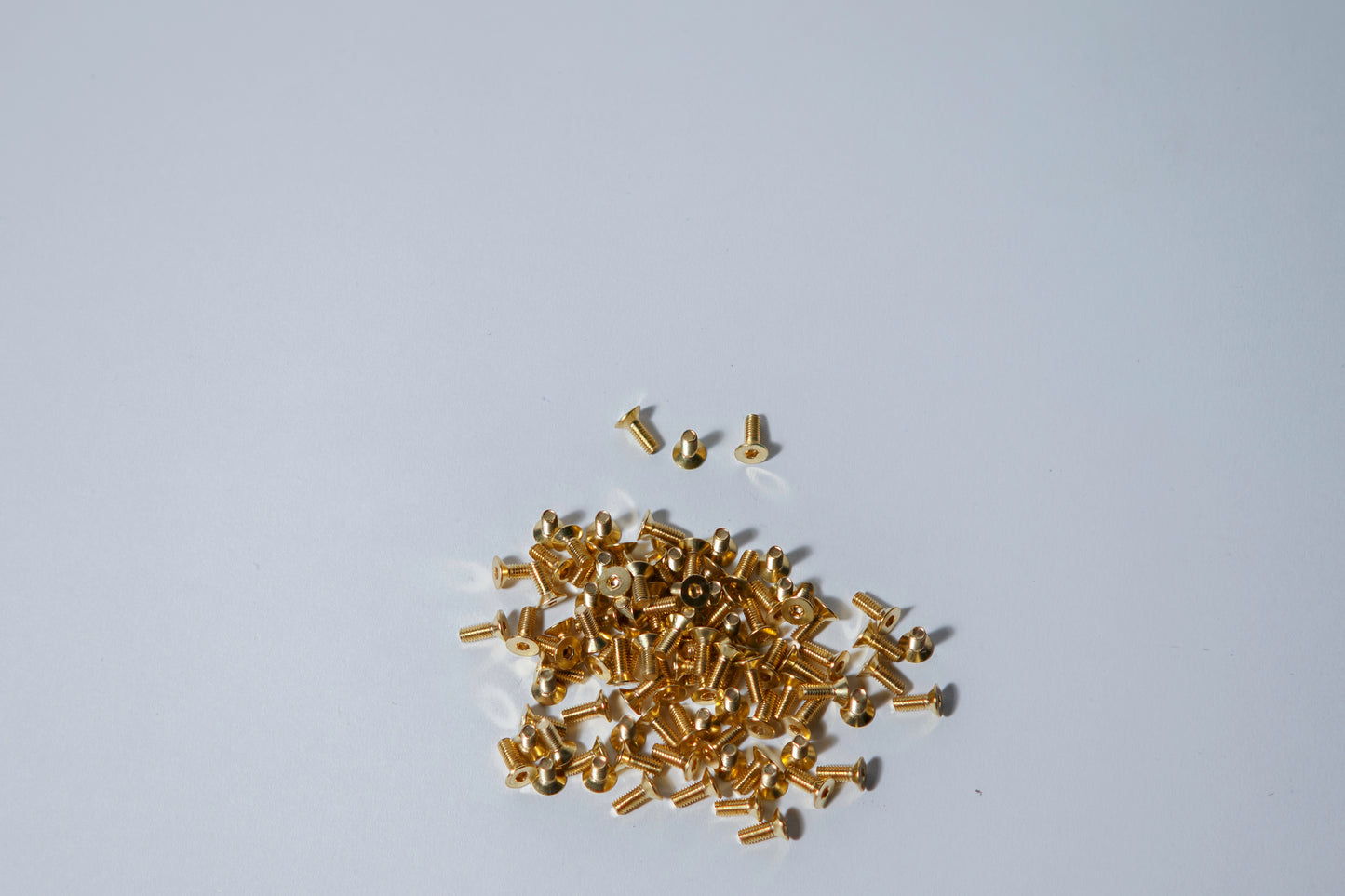 M3x5mm Brass Flathead Screws - machined head - Pack of 5 - West Coast R/C Works