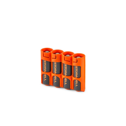 Slim Line AA Battery Case (Orange) - Radio