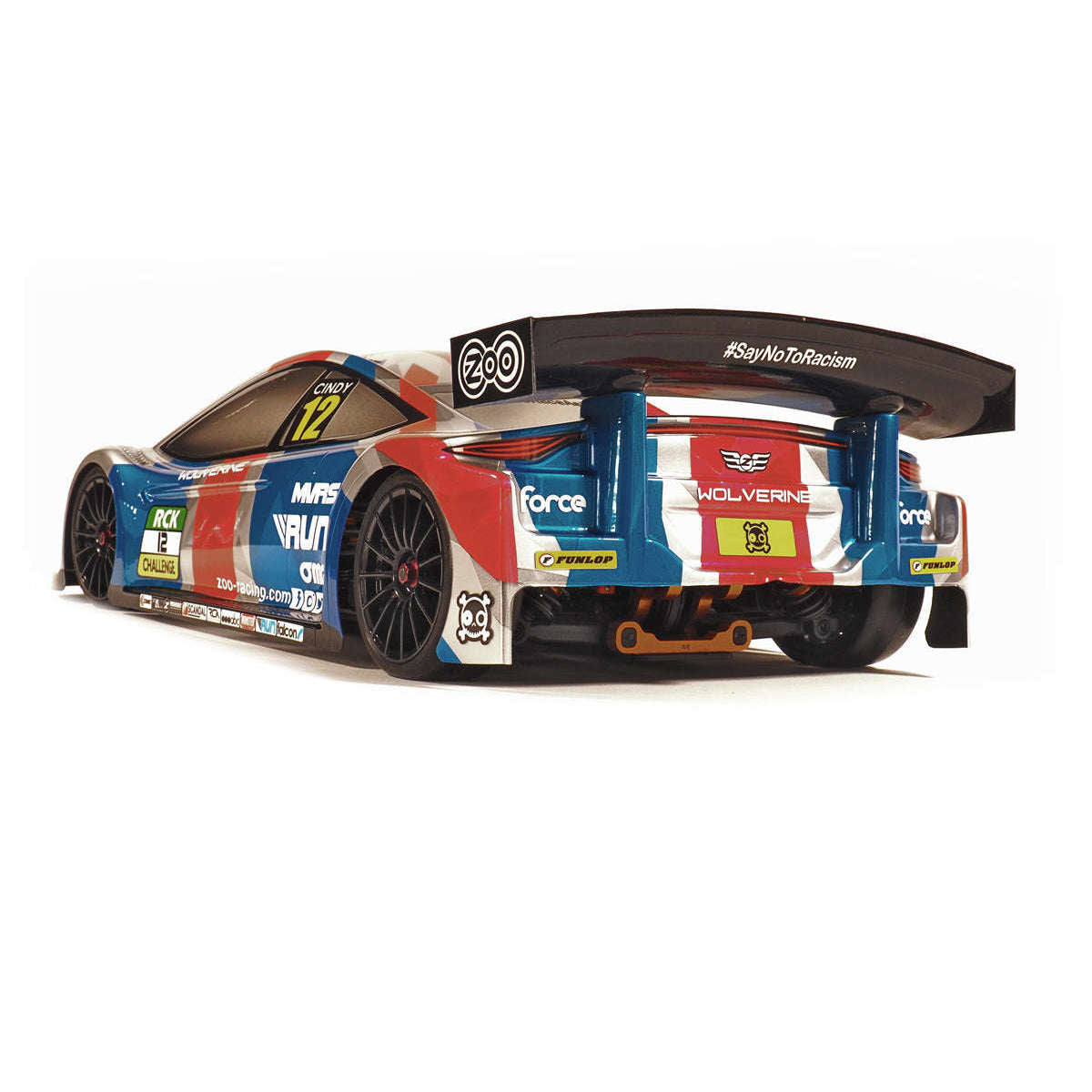 ZooRacing Wolverine MAX TC Body (Out of large window mask and Decal sheets-Only comes with small Mask)